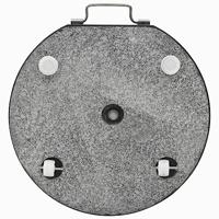 VidaXL Parasolvoet rond 28,5 kg graniet zwart - thumbnail