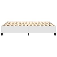 Boxspringframe kunstleer wit 140x200 cm - thumbnail