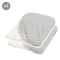 TINEO Set van 2 matrassen om te veranderen / Lichtgrijs - thumbnail