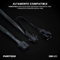 Phanteks D30 PWM Regular Airflow D-RGB PC-ventilator Zwart (b x h x d) 120 x 120 x 30 mm - thumbnail