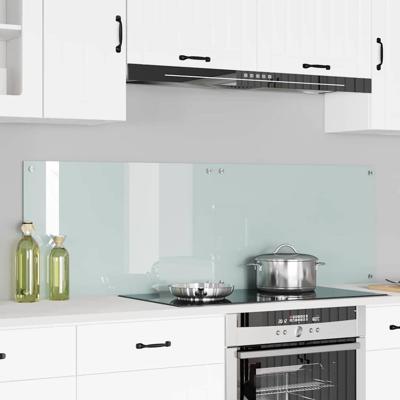VidaXL Keuken achterwand 2 pcs wit 80 x 50 cm gehard glas VidaXL Keuken achterwand 2 pcs wit 80 x 50 cm gehard glas