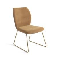 Jesper Home Eetkamerstoel 'Ikata' Slide Gold, kleur Honey Harvest - thumbnail