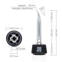 Ersa 0142SDLF06L/SB Soldeerpunt Potloodvorm Grootte soldeerpunt 0.60 mm Inhoud: 1 stuk(s) - thumbnail