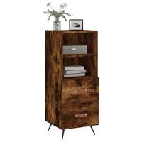 Dressoir 34,5x34x90 cm bewerkt hout gerookt eiken - thumbnail