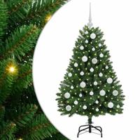 VidaXL Kunstkerstboom met 150 led groen 120 cm pvc en metaal - thumbnail