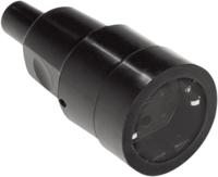 Bachmann 913.175 Koppeling met randaarde Rubber, Silicone 250 V Zwart IP20 - thumbnail
