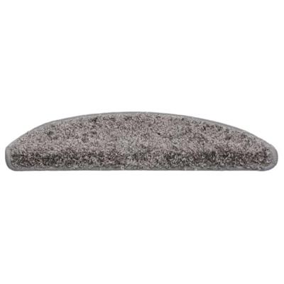 VidaXL Trapmatten 30 st 56x17x3 cm grijs halfrond VidaXL Trapmatten 30 st 56x17x3 cm grijs halfrond