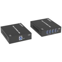 SpeaKa Professional SP-USBE-800 USB 3.0 verlenging RJ45 + Hub 1 + 4 poorten Extender over netwerkkabel, Via PC bedienba - thumbnail