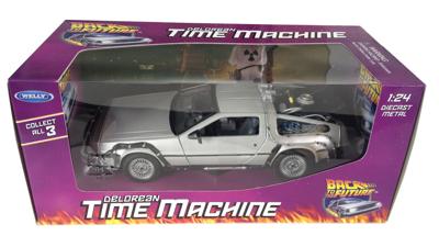 Back to the Future 1:24 Scale Delorean Time Machine Replica