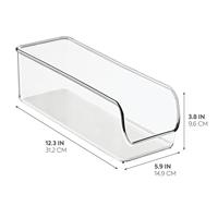 iDesign - Open Opbergbox, 28.2 x 9.1 x 8.9 cm, Kunststof, Transparant - thumbnail