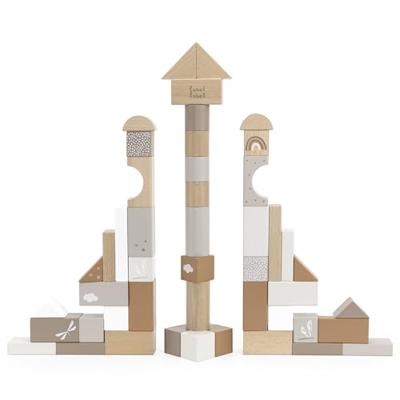 Label Label Houten blokken 50 stuks nougat - thumbnail