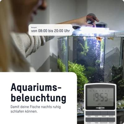 Ansmann 1260-0006-590-01 Schakelklok programmeerpakket Digitaal Dagprogramma, Weekprogramma 3680 W IP20 Continubedrijf, AAN/AUTO/UIT-programma,