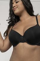 Beugel BH Adele - T-shirt BH met vulling - Gevulde bh met gladde cups - Wit - Zwart - thumbnail