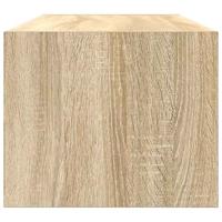 Tv-meubel 80x31x25,5 cm bewerkt hout sonoma eikenkleurig - thumbnail