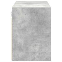 Garage wandkast betongrijs bewerkt hout - thumbnail