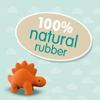 SES bad stegosaurus - 100% natuurlijk rubber - thumbnail