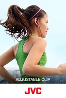 JVC HA-EBR25-W-E Ear clip hoofdtelefoon voor sport met een afstandsbediening en een microfoon - thumbnail