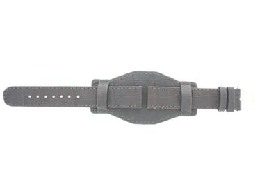 Horlogeband Universeel 61325.27.18 Onderliggend Leder Donkerbruin 18mm