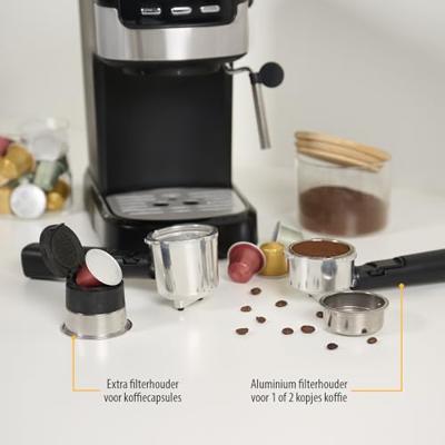 Tristar CM-2278 Espressomachine met filterhouder Zwart, RVS 1100 W