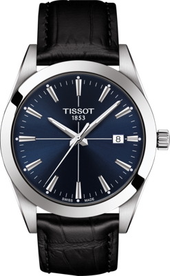 Horlogeband Tissot T1274101604101A / T610045398 Leder Zwart 21mm Horlogeband Tissot T1274101604101A / T610045398 Leder Zwart 21mm