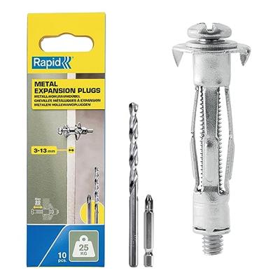 Rapid Hollewandpluggen | Ø8x32 | Voor 3-13 mm plaatdkikte | 25kg draagkracht | 10 stuks in doos - 5001546