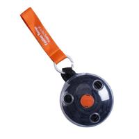 Draagbare Tote in zakje herbruikbare vouwen Carabiner boodschappentas (zwart) - thumbnail