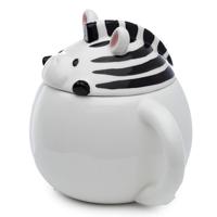 Adoramals Zebra Deksel Gevormde Keramiek Mok - thumbnail