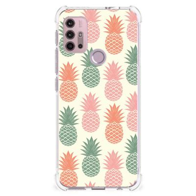 Motorola Moto G30 | G20 | G10 Beschermhoes Ananas Motorola Moto G30 | G20 | G10 Beschermhoes Ananas