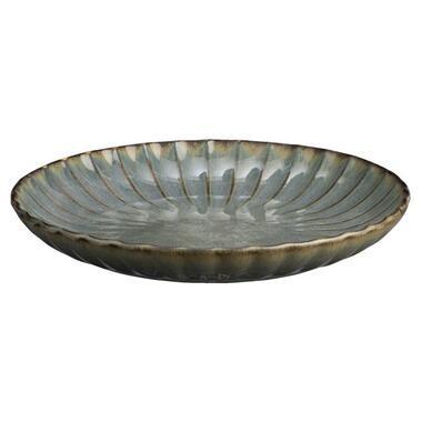 Dinerbord Flora - beige - Stoneware - Ø27 cm - Leen Bakker