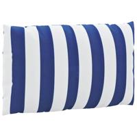 VidaXL Palletkussens 2 st gestreept oxford stof wit en blauw - thumbnail