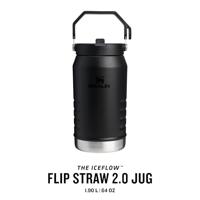 Stanley The IceFlow™ Flip Straw 2.0 Jug 1.90L / 64oz Thermosfles Black 2.0 1,9L - thumbnail