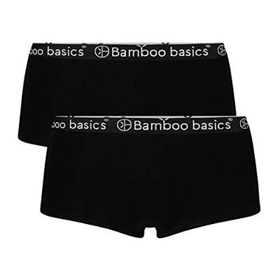 2-pak Hipsters dames - Iris - Bamboe dames short zwart - Hipster ondergoed dames - Elastische band