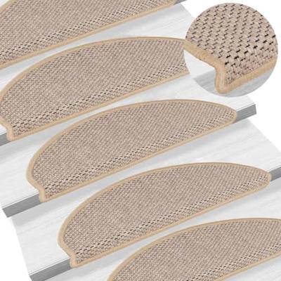 Trapmatten zelfklevend 15 st sisal-look 65x21x4 cm lichtbeige - thumbnail