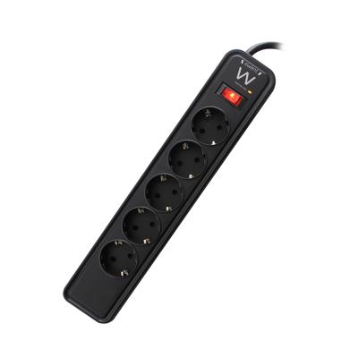 Ewent EW3951 Stekkerdoos 5 Sockets met Schakelaar en Overspanningsbeveiliging - 1,5 meter Ewent EW3951 Stekkerdoos 5 Sockets met Schakelaar en Overspanningsbeveiliging - 1,5 meter