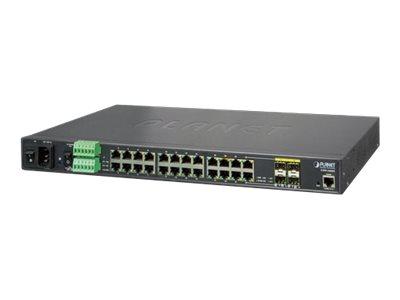 Planet IGSW-24040T Beheerde netwerkswitch L2+ Gigabit Ethernet (10/100/1000) 1U Zwart netwerk-switch