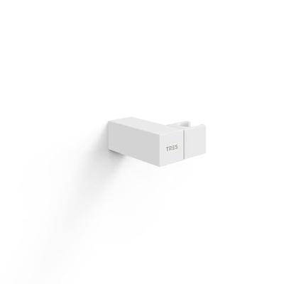 Handdouchehouder Tres Rond 3x6x8.5 cm Mat Wit Handdouchehouder Tres Rond 3x6x8.5 cm Mat Wit