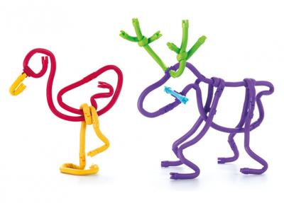 Spaghetteez 3d art flexibele bouwstaafjes, 70dlg.