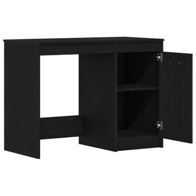 Bureau Zwart eiken 100 x 50 x 76 cm Bewerkt hout