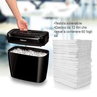 Fellowes Powershred 36C papiervernietiger Kruisversnippering 23 cm Zwart - thumbnail