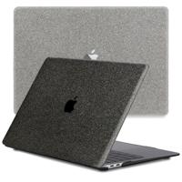 Lunso MacBook Air 15 inch (2023-2025) cover hoes - case - Glitter Zwart - thumbnail