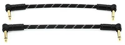 Fender Deluxe Black Tweed patchkabels 15 cm (2 stuks)
