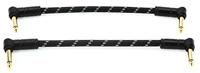 Fender Deluxe Black Tweed patchkabels 15 cm (2 stuks) - thumbnail