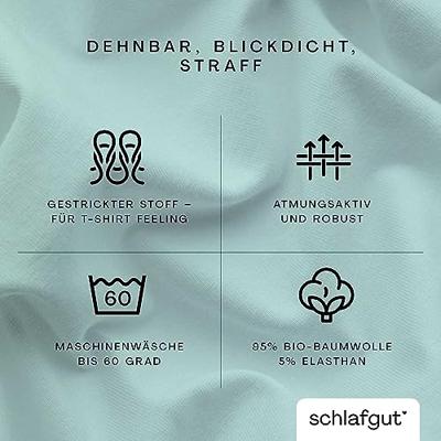 Schlafgut Schlafgut Pure Jersey Topper Hoeslaken M - 120x200 - 130x220 435 Petrol Light - thumbnail