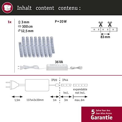 Paulmann 2700KMaxLED 500 3m set kunststof - 70666