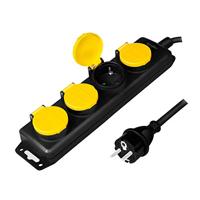 LogiLink LPS212 Stekkerdoos zonder schakelaar Zwart - thumbnail