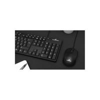 Toetsenbordmuispakket - BLUESTORK - MEDIA OFFICE - Bedraad - Azerty - Windows-compatibel - Zwart - thumbnail