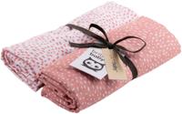 Briljant Baby Minimal Dots hydrofiel multidoek roze/wit - thumbnail