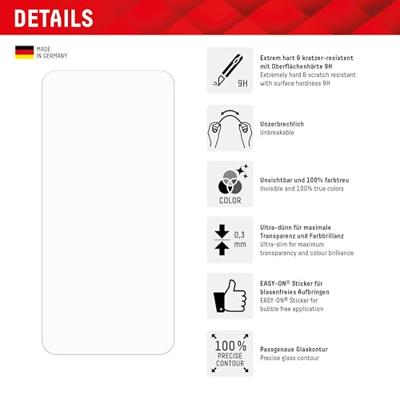 DISPLEX 01943 Screenprotector (glas) Samsung Galaxy A55 5G 1 stuk(s) Anti-vingerafdruk