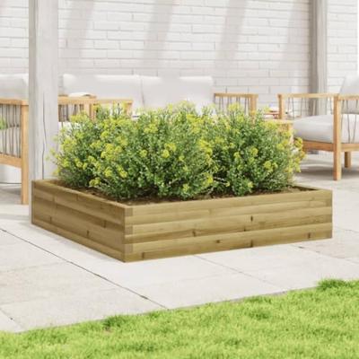 VidaXL Plantenbak 110x110x23 cm geïmpregneerd grenenhout