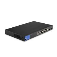 24-poorts beheerde Gigabit PoE+-schakelaar met 4 10G SFP+ Uplinks 410W TAA Volgzame LGS328MPC - thumbnail